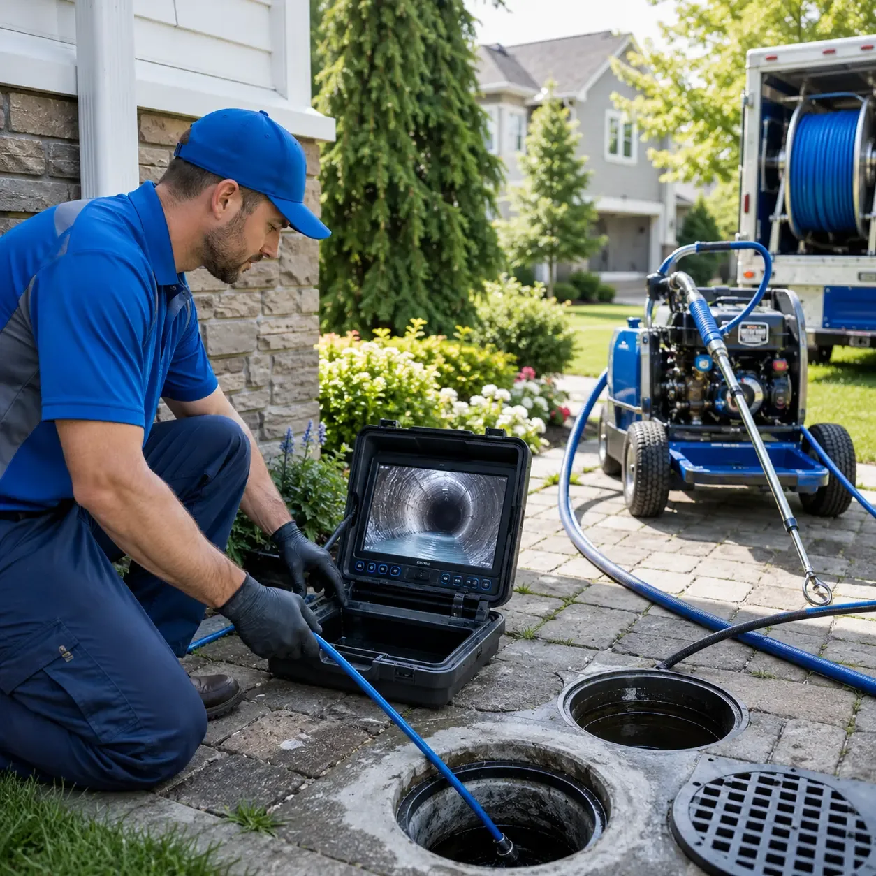 Outdoor drain cleaning professionals serving Apple Springs, TX